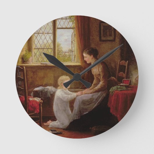 Horloge Ronde Bedtime, 1890 (huile sur panneau) (Recto)