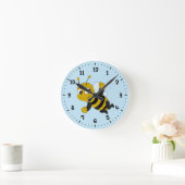 Horloge Ronde Bee cartoon round clock (Maison)