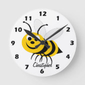 Horloge Ronde Bee Design Personalised (Recto)