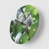 Horloge Ronde Bee On Bluebell (Angle)