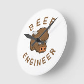 Horloge Ronde Beef engineer (Angle)