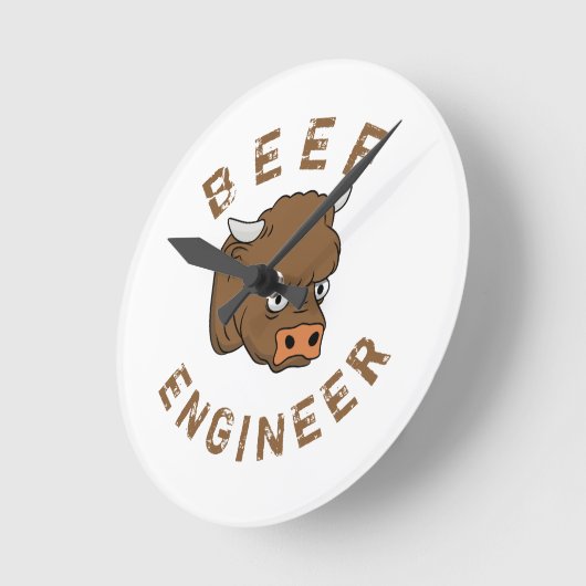Horloge Ronde Beef engineer (Angle)