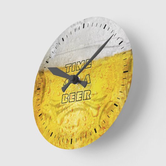 Horloge Ronde Beer Clock (Angle)