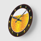 Horloge Ronde Beer Glass Wall Clock (Angle)
