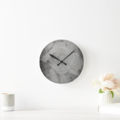 Horloge Ronde Bégonie blanche (Maison)