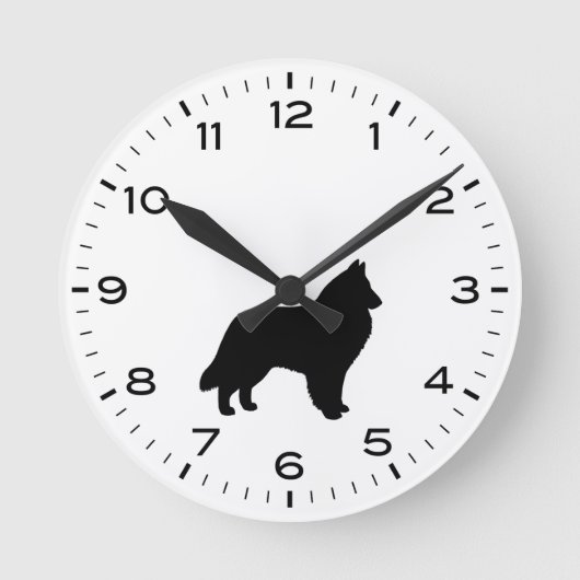 Horloge Ronde Belgian Sheepdog Belgian Shepherd Dog (Recto)