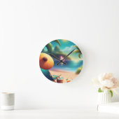 Horloge Ronde belle plage (Maison)