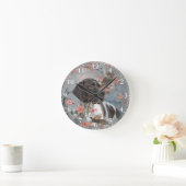 Horloge Ronde Belle pointer avec faisans   (Maison)