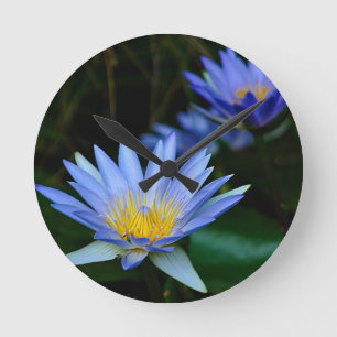 Horloge Ronde Belles fleurs et signification de lotus