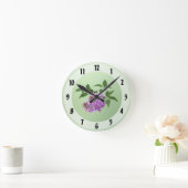 Horloge Ronde Belles Lilacs (Maison)
