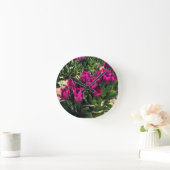 Horloge Ronde Belles tulipes (Maison)