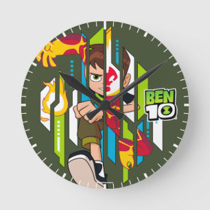 Horloge Ronde Ben 10 Transformation de l'ADN de l'hémataste