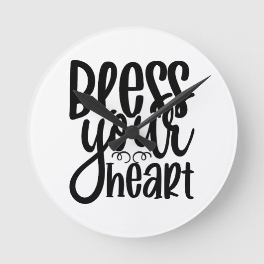 Horloge Ronde Bénissez votre coeur (Recto)