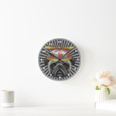 Horloge Ronde Béret Pug (Maison)