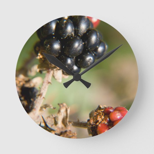 Horloge Ronde Berries d'automne (Recto)