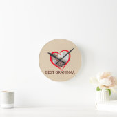 Horloge Ronde Best Grandma Personalized Wall Clock Gift (Maison)