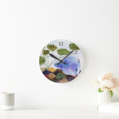 Horloge Ronde Bêta bleu (Maison)