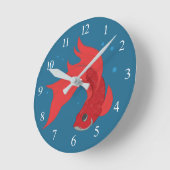 Horloge Ronde Beta Fish (Angle)