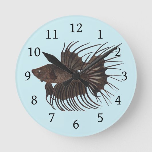 Horloge ronde Betta Fish (Recto)