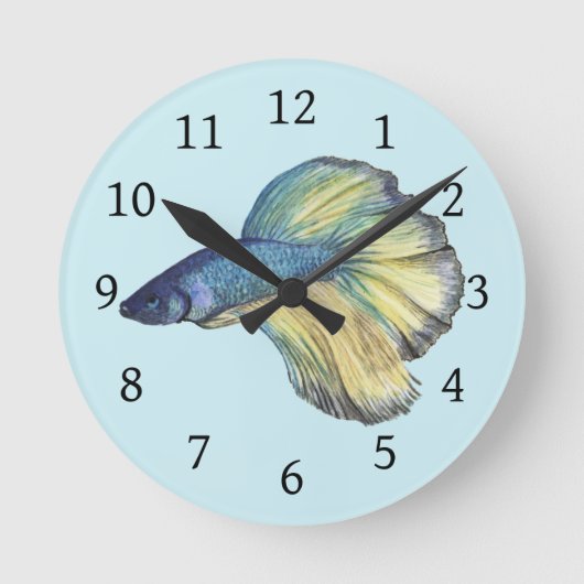 Horloge Ronde Betta fish (Recto)