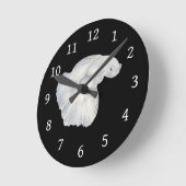 Horloge ronde Betta Fish (Angle)