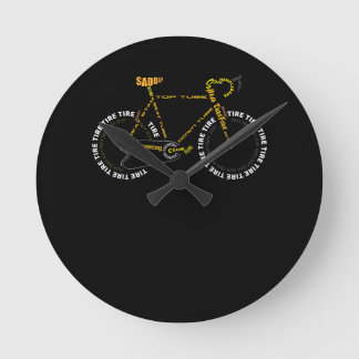 Horloge Ronde Bicycle Anatomie Mignonne Cyclisme Est Cadeau Vie