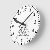 Horloge Ronde Bicyclette (Angle)