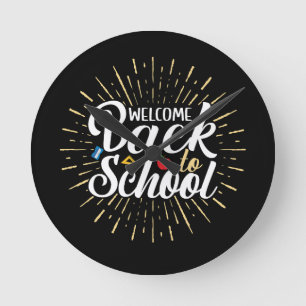 Horloge Ronde Bienvenue au premier jour de la rentrée scolaire