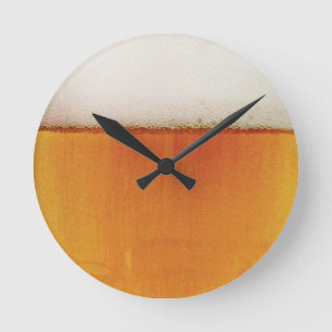 Horloge Ronde bière d'amusement
