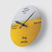 Horloge Ronde Bières Klok (Angle)