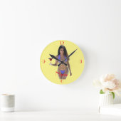 Horloge Ronde Bikini brun beauté Thunder_Cove (Maison)