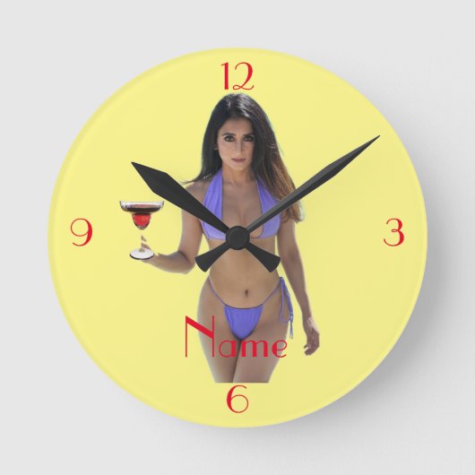 Horloge Ronde Bikini brun beauté Thunder_Cove (Recto)
