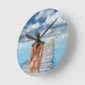 Horloge Ronde Bikini Girl Thunder_Cove (Angle)
