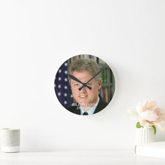 Horloge Ronde Bill Clinton clock (Maison)