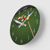 Horloge Ronde Billard (Angle)