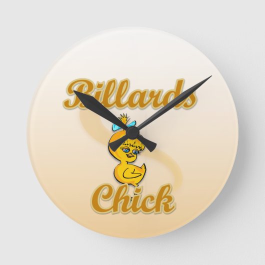 Horloge Ronde Billiard Chick (Recto)
