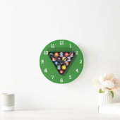 Horloge Ronde Billiards / Pool Balls : Wall Clock (Maison)
