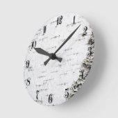 Horloge Ronde Birch bark (Angle)