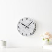 Horloge Ronde Birch bark (Maison)