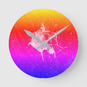 Horloge Ronde Bird Dropping. Funny and Cool