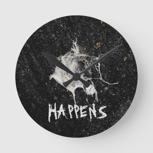Horloge Ronde Bird Dropping. Funny and Cool (Recto)