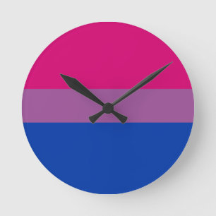 Horloge Ronde Bisexual pride
