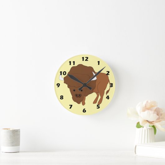 Horloge Ronde Bison Design (Maison)