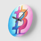Horloge Ronde Bitcoin (Angle)