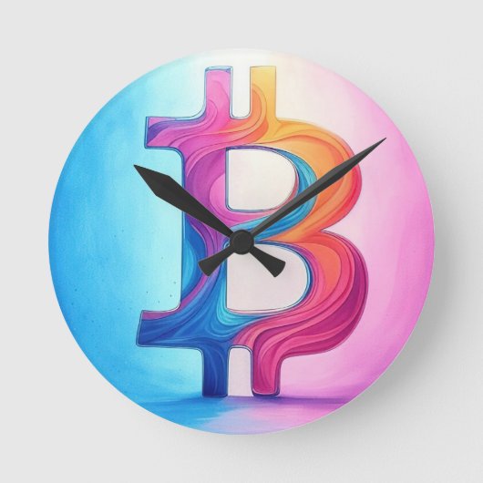 Horloge Ronde Bitcoin (Recto)