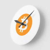 Horloge ronde Bitcoin (Angle)