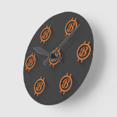 Horloge Ronde Bitcoin 3 (Angle)
