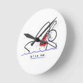 Horloge Ronde Bite-moi (Angle)