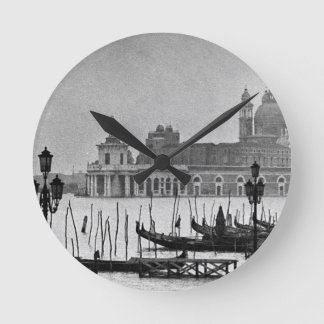 Horloge Ronde Black Blanc Grand Canal Venise Italie Voyage