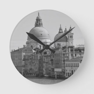 Horloge Ronde Black Blanc Grand Canal Venise Italie Voyage